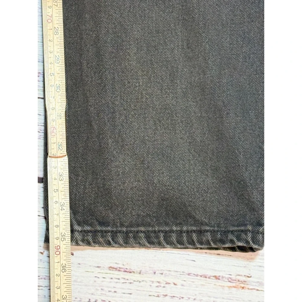 Levi 550 Jeans 34x36 Relaxed Fit Orange Tab Vintage Black Denim USA Made